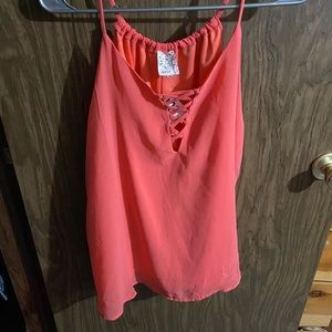 Peach tank top womens size large
